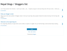 Tablet Screenshot of nepalbloglist.blogspot.com