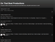 Tablet Screenshot of onthatbeatproductions.blogspot.com