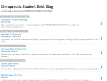 Tablet Screenshot of chiropracticstudentloans.blogspot.com