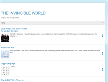 Tablet Screenshot of invincible0-0world.blogspot.com
