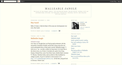 Desktop Screenshot of malleablejangle.blogspot.com