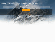 Tablet Screenshot of directorioultimasnoticiasafinsa.blogspot.com