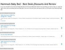 Tablet Screenshot of hammock-baby-bed.blogspot.com