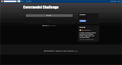 Desktop Screenshot of covermodelchallenge.blogspot.com