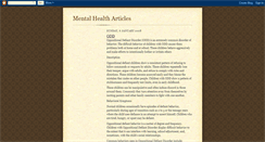 Desktop Screenshot of mentalhealtharticles.blogspot.com