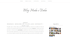 Desktop Screenshot of moda-e-unha.blogspot.com