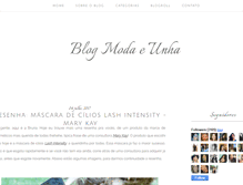 Tablet Screenshot of moda-e-unha.blogspot.com