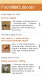 Mobile Screenshot of foothillsoutdoors.blogspot.com