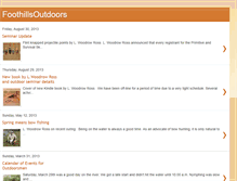 Tablet Screenshot of foothillsoutdoors.blogspot.com