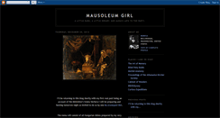 Desktop Screenshot of mausoleumgirl.blogspot.com