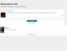 Tablet Screenshot of mausoleumgirl.blogspot.com