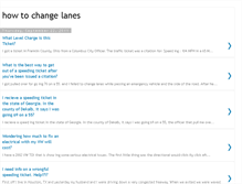 Tablet Screenshot of howtochangelanes.blogspot.com