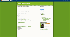 Desktop Screenshot of blogshinyocom.blogspot.com
