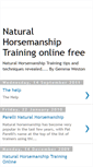 Mobile Screenshot of naturalhorsemanshiptraining.blogspot.com