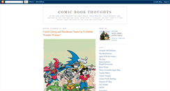 Desktop Screenshot of comicbookthoughts.blogspot.com
