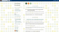 Desktop Screenshot of ipod--music-download.blogspot.com