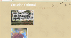 Desktop Screenshot of cuestioncultural.blogspot.com