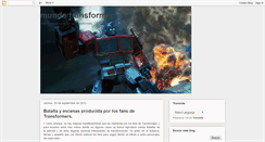 Desktop Screenshot of mundotransformable.blogspot.com