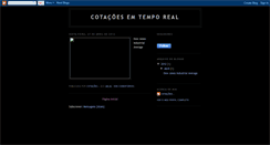 Desktop Screenshot of cotacoesemtemporeal.blogspot.com