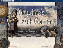 Tablet Screenshot of claudinesartcorner.blogspot.com