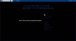 Desktop Screenshot of clavesocultas.blogspot.com