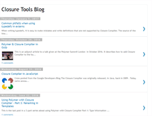 Tablet Screenshot of closuretools.blogspot.com
