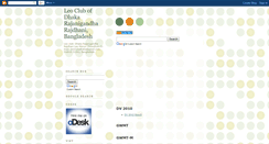 Desktop Screenshot of leoclubsdhaka.blogspot.com