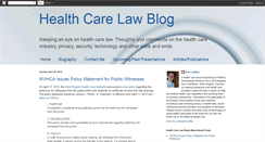 Desktop Screenshot of healthcarebloglaw.blogspot.com