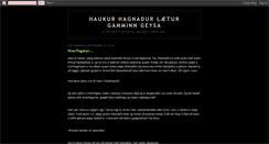 Desktop Screenshot of haukurhauks.blogspot.com