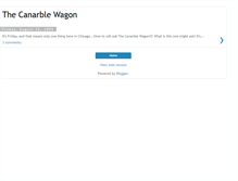 Tablet Screenshot of canarblewagon.blogspot.com