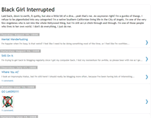 Tablet Screenshot of black-girl-interrupted.blogspot.com