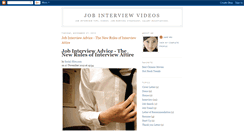 Desktop Screenshot of jobinterviewvideos.blogspot.com