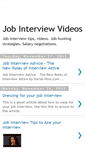 Mobile Screenshot of jobinterviewvideos.blogspot.com
