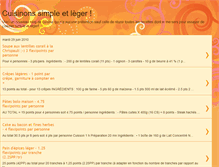 Tablet Screenshot of cuisinonssimpleetleger.blogspot.com