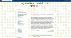 Desktop Screenshot of mymonkeycoulddothat.blogspot.com