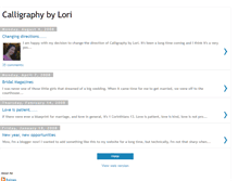 Tablet Screenshot of calligraphybylori.blogspot.com