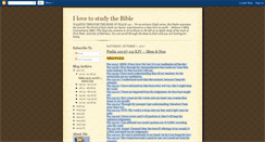 Desktop Screenshot of lovesbiblestudy.blogspot.com