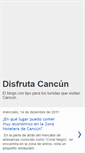 Mobile Screenshot of disfrutacancun.blogspot.com