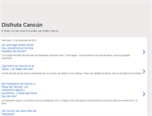 Tablet Screenshot of disfrutacancun.blogspot.com