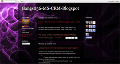 Desktop Screenshot of gangs036.blogspot.com
