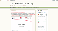 Desktop Screenshot of alanwinfield.blogspot.com