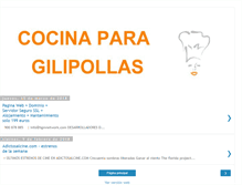 Tablet Screenshot of cocinaparagilipollas.blogspot.com