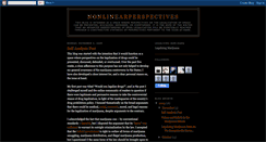 Desktop Screenshot of nonlinearperspectives.blogspot.com