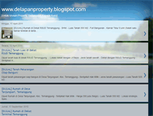 Tablet Screenshot of delapanproperty.blogspot.com