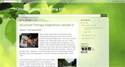 Desktop Screenshot of chicagocollegeofhealingarts.blogspot.com