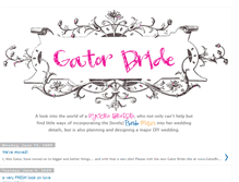 Tablet Screenshot of gatorbride.blogspot.com