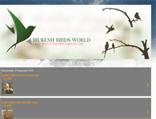 Tablet Screenshot of mukeshbirdsworld.blogspot.com
