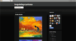 Desktop Screenshot of inquietaycuriosa.blogspot.com