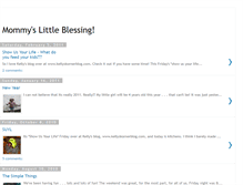 Tablet Screenshot of mommyslittleblessing.blogspot.com