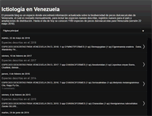 Tablet Screenshot of ictiovenezuela.blogspot.com
